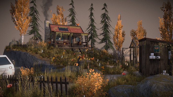 DAE Diorama - Eco House 3D Model
