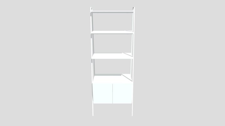 WALMART-BOOKCASE_PATHS-RECLAIMED_BARNWOOD 3D Model