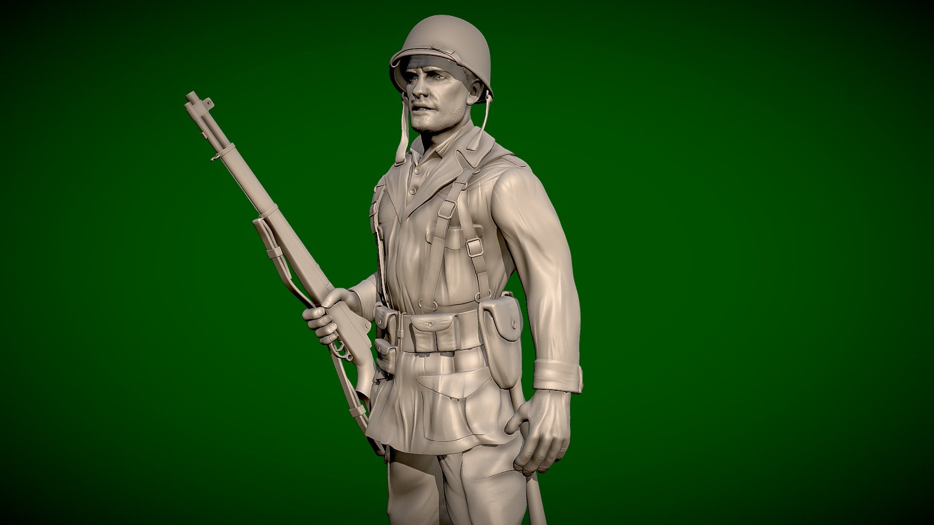 3D model Lego WW2 Soldiers VR / AR / low-poly rigged