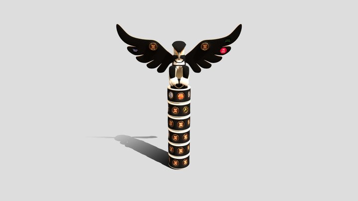 Main XList Totem Pole 3D Model