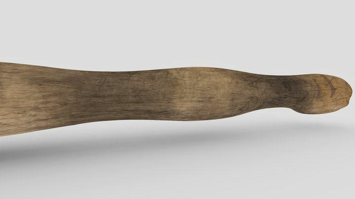 cudgel wood old (Дубина) 3D Model