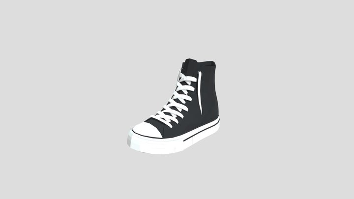 Low poly converse 3D Model
