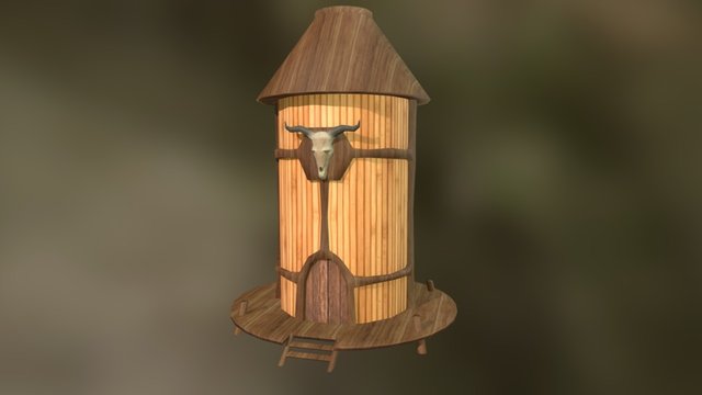 Wooden house 3D Model