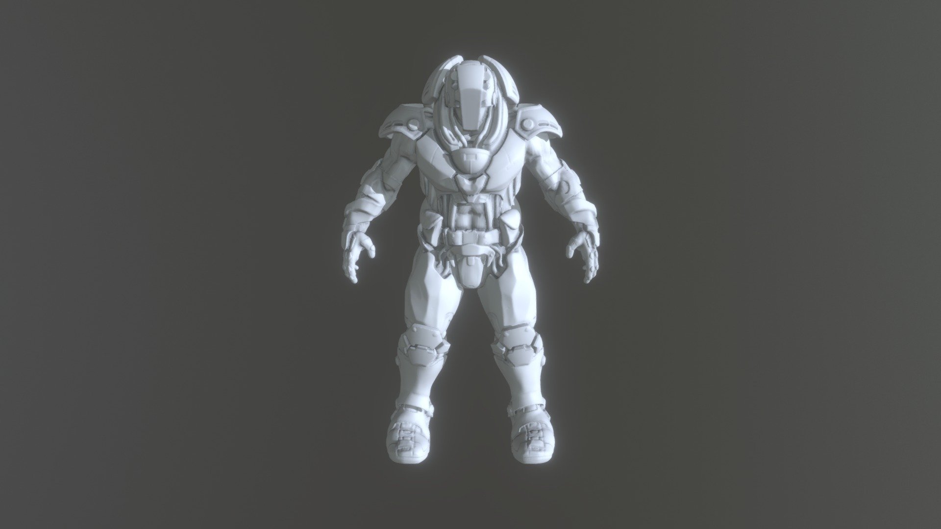 ConceptSculpt - Sci-Fi Armour - Male Warrior