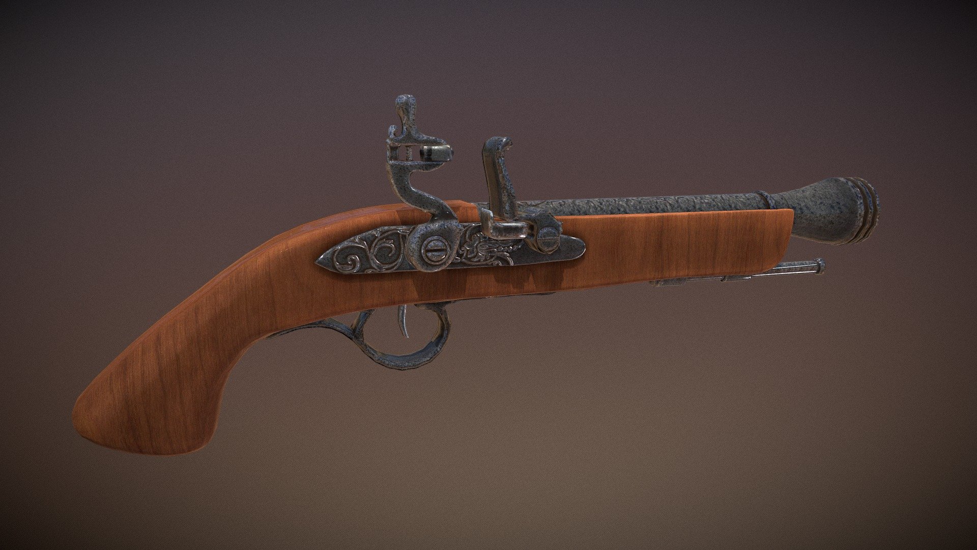 Flintlock pistol - Download Free 3D model by lionclaw0612 [ef1ce27 ...