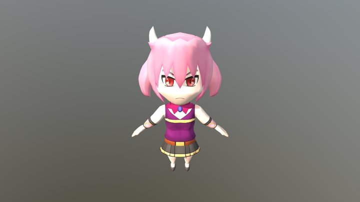 Dragon Girl 3D Model