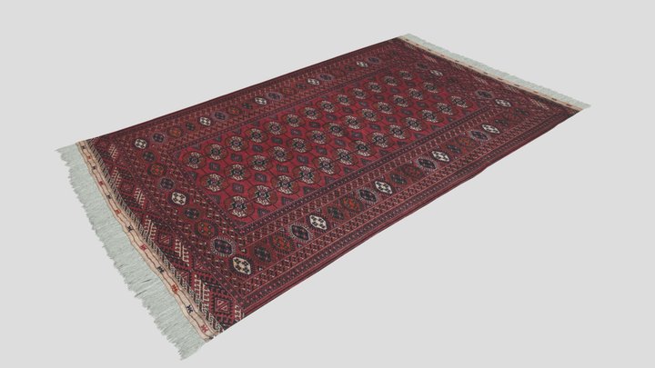 Tekeh Bukhara Carpet – Free 3D Model STL