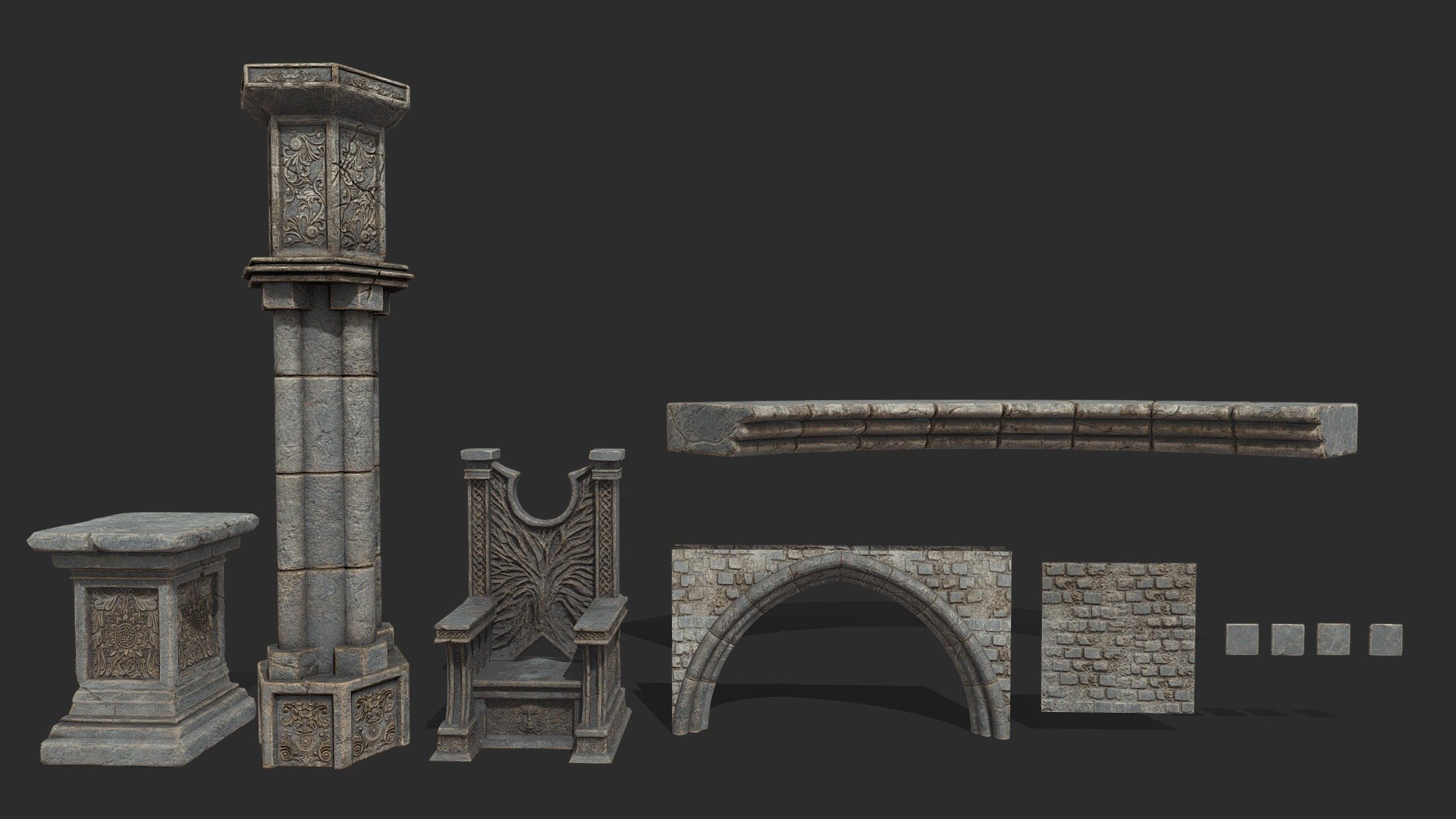 Construction Gothic Pack - Buy Royalty Free 3D model by KhucLam ...
