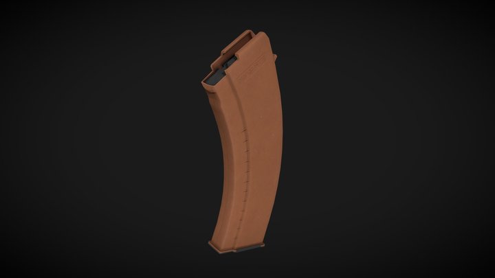 7.62 X 39MM Magazine 3D Model