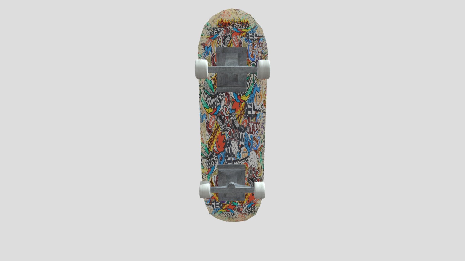 Skateboard Textured - Download Free 3D model by CruzJoel99 [ef1e158 ...
