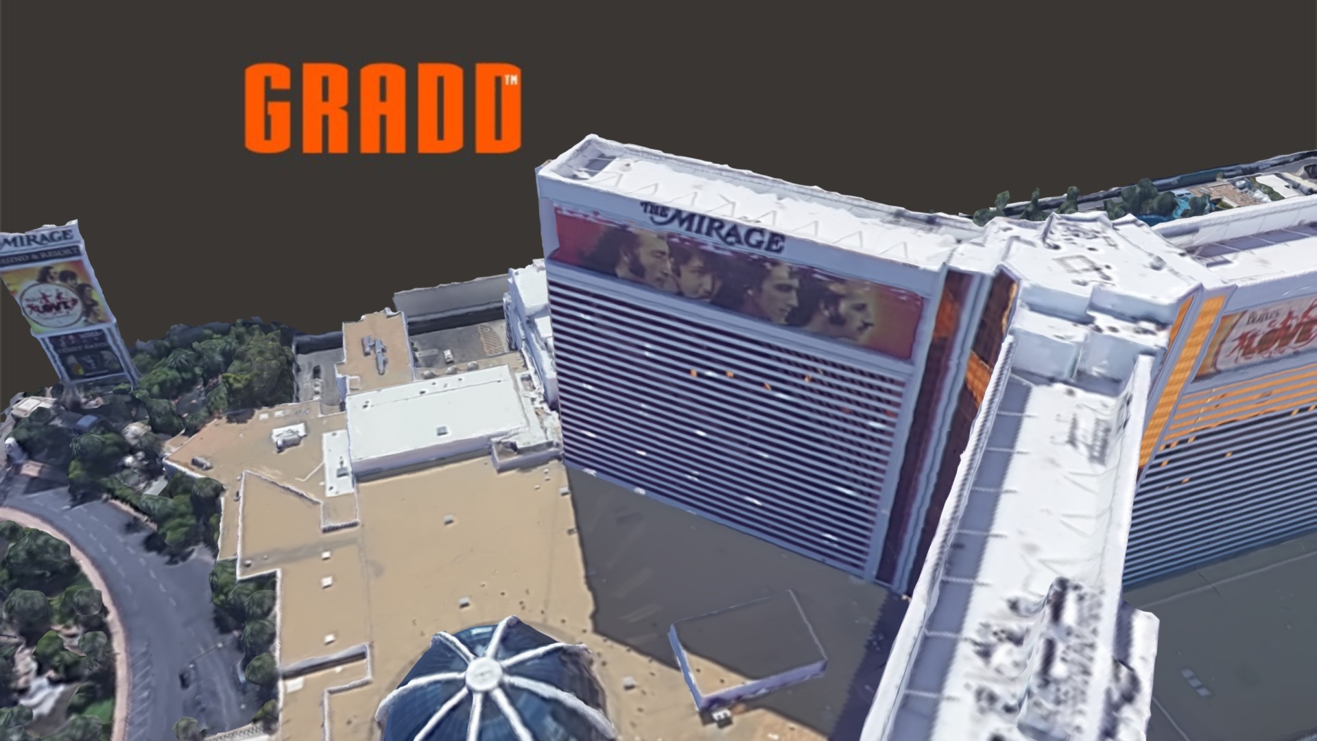 3D model GRADD 3D Model – The Mirage – Las Vegas - This is a 3D model of the GRADD 3D Model - The Mirage - Las Vegas. The 3D model is about graphical user interface.