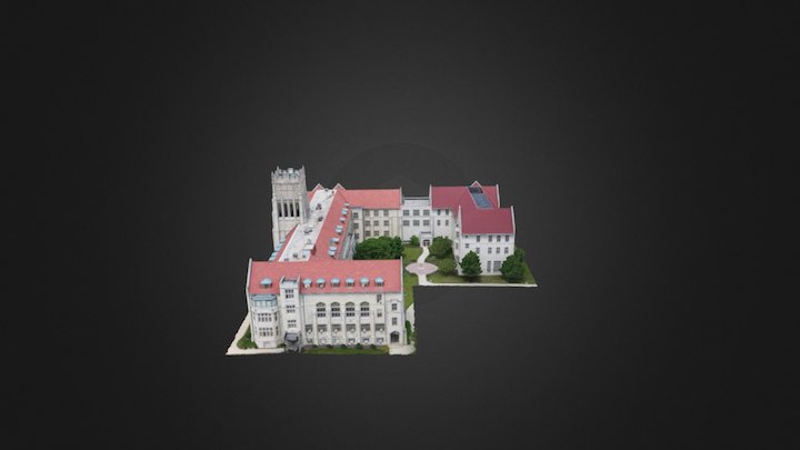 Notre Dame Hall version 2 3D Model