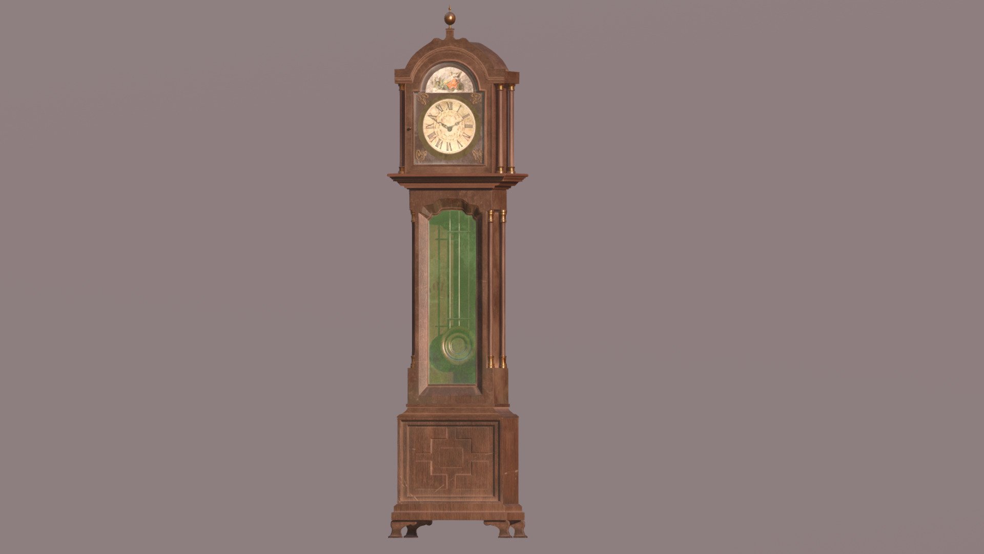 Longcase Grandfather Clock Isolated On White Vector Illustration Stock  Illustration  Download Image Now  iStock