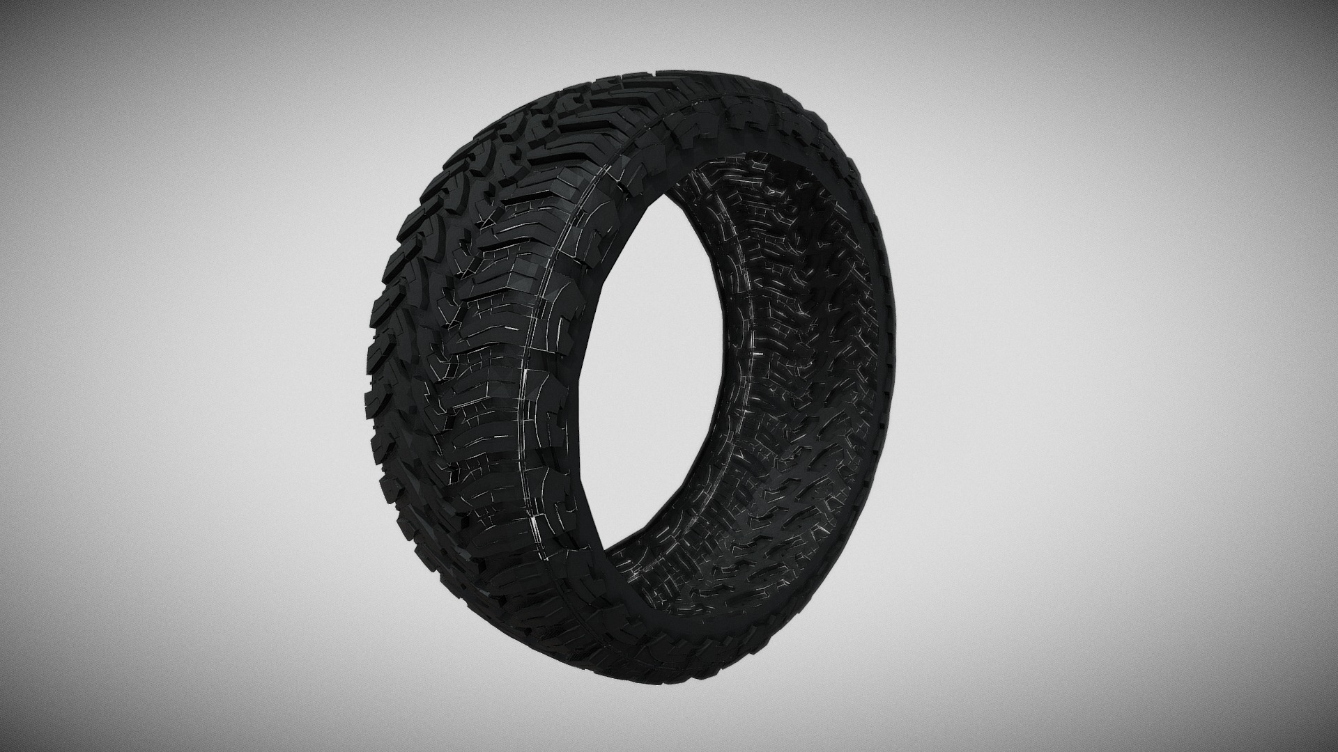 3D model tire_4 - This is a 3D model of the tire_4. The 3D model is about a black and white photo of a spiral.