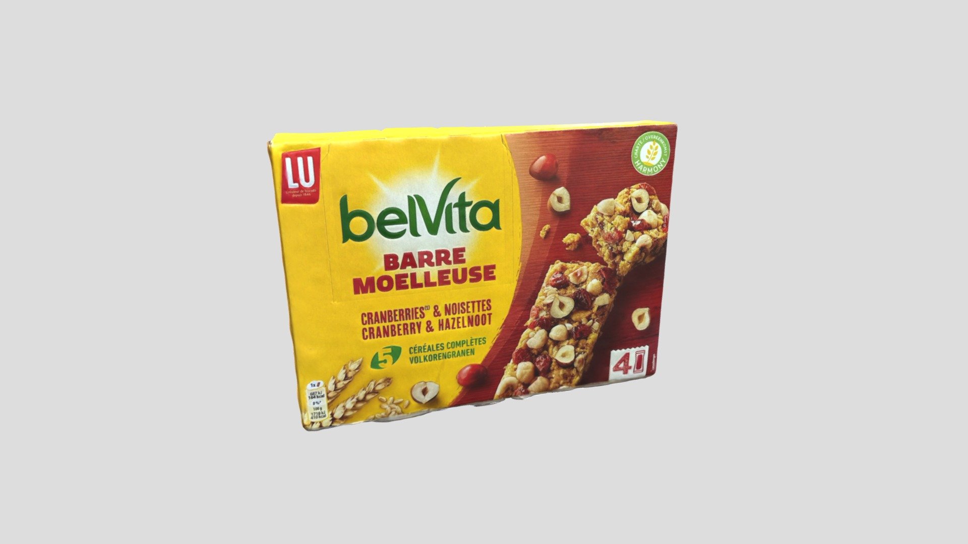 Belvita Soft Cranberries &amp; Hazelnoten Reep - 3D model by Mariya ...
