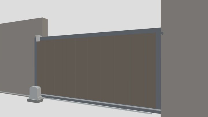 Modern Sliding Gate Design latest Images 3D Model