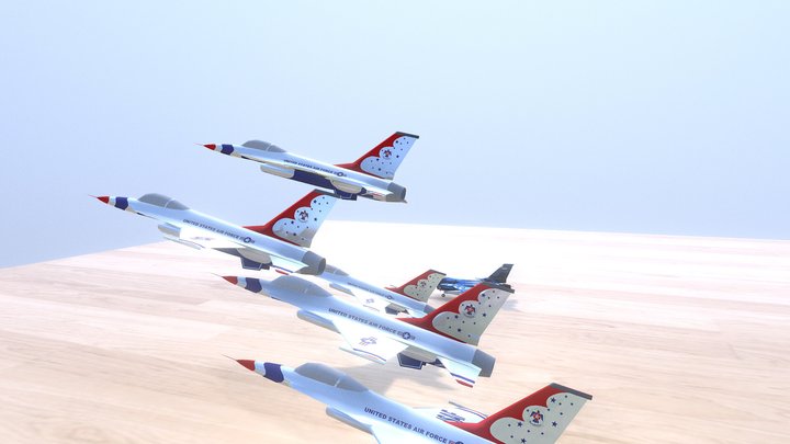 F16-Thunder 3D Model