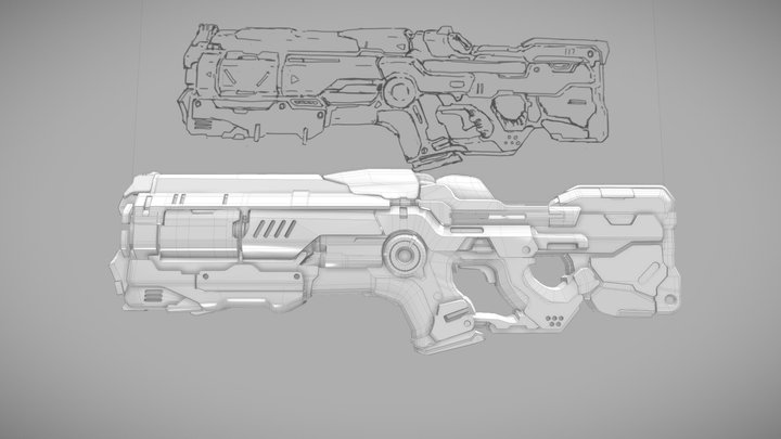 Weapon NO.2 3D Model