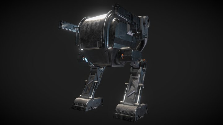 Game Ready Mech X-B32 3D Model