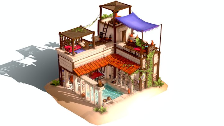 DAE Villages | Greek public baths 3D Model
