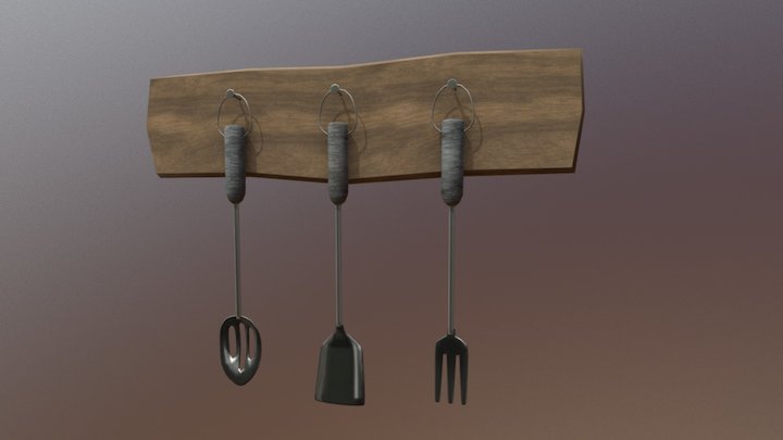 Kitchen Accessories 3D Model