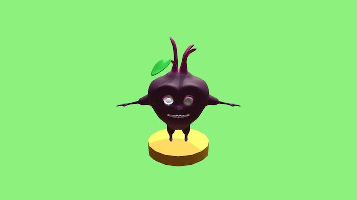 Beterraba Cartoon 3D Model