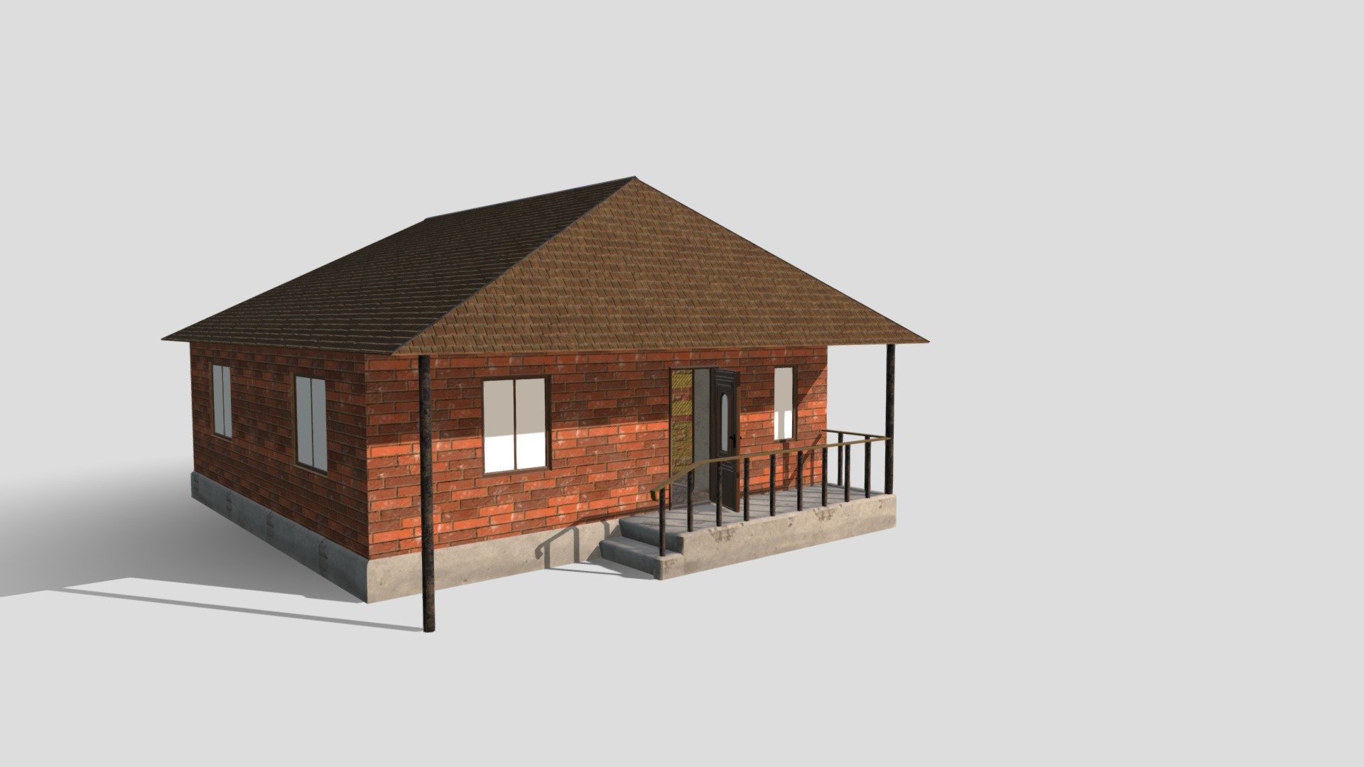 Brick red can to come in the house