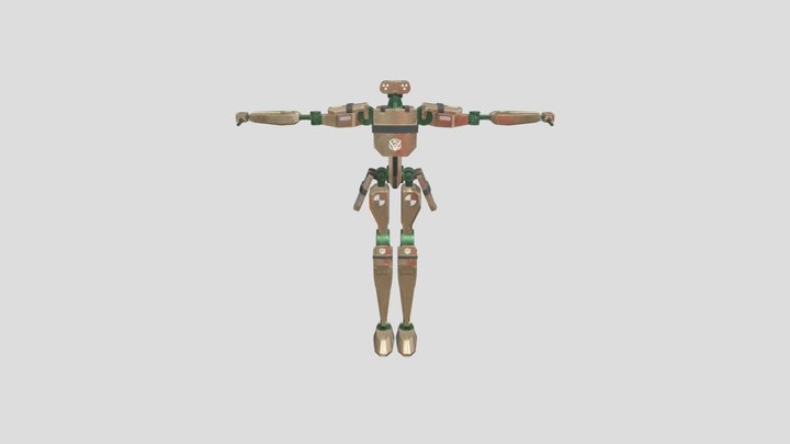 V2 Robot textured 3D Model