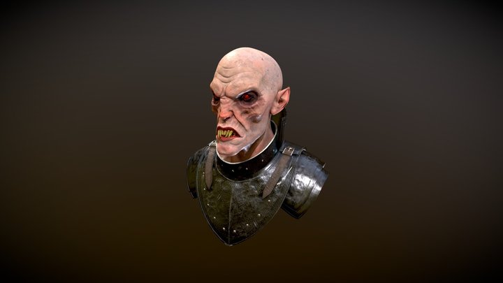 Vampire Bust 3D Model