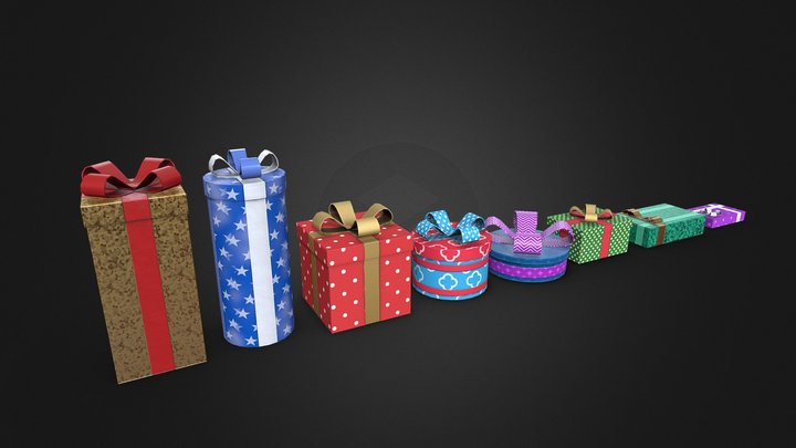 Christmas gifts 3D Model