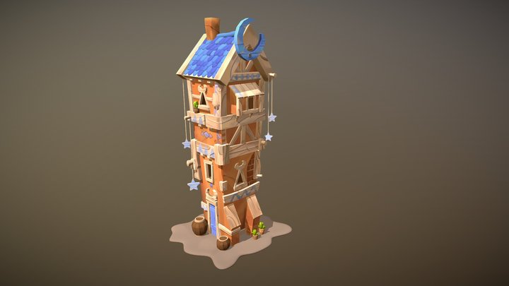 Moon House 3D Model