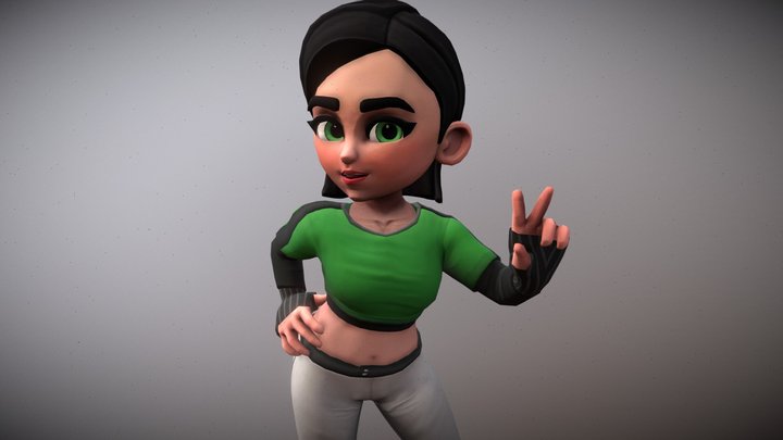 Benita - The Agile Free Runner 3D Model