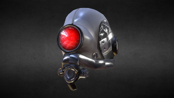 Combine Helmet Half Life 2 Inspired 3D Model