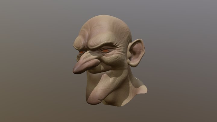 Face Study 3D Model