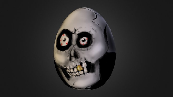 SkullEgg EasterEgg 3D Model
