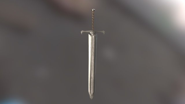 Low Poly Stylised Sword 3D Model