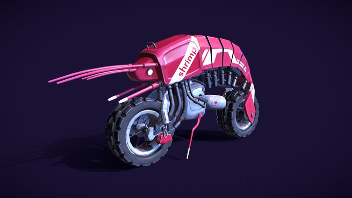 Shrimp Bike 3D Model