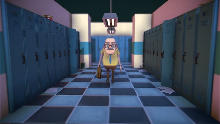 Diseño de Personaje (Maestro) 3D Model