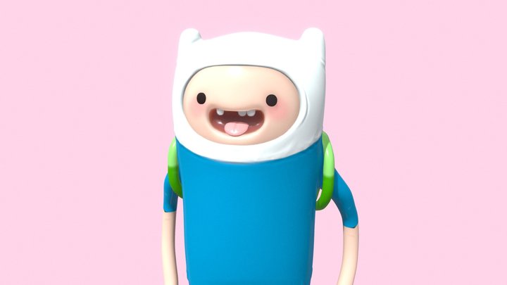 Finn Adventure Time 3D Model