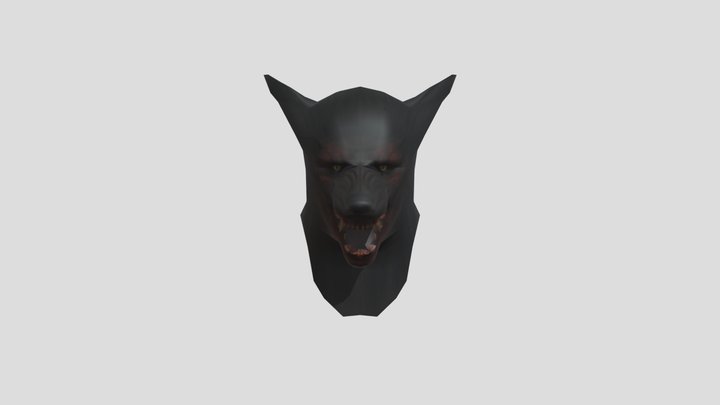 Dead frontier Mask Werewolf Head 3D Model