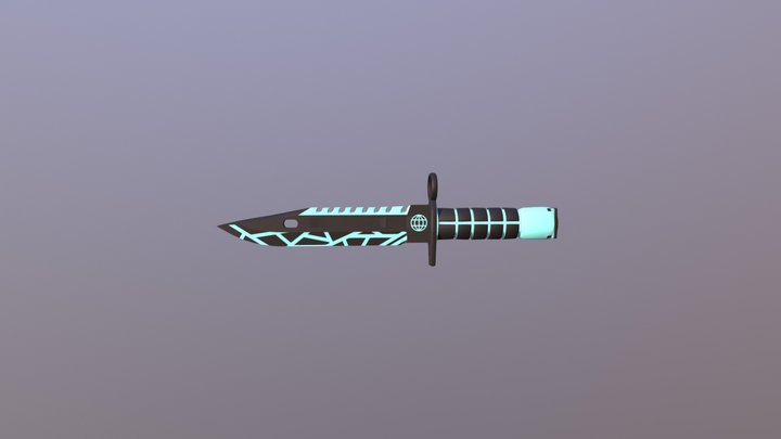 M9 Bayonet Titanium 3D Model