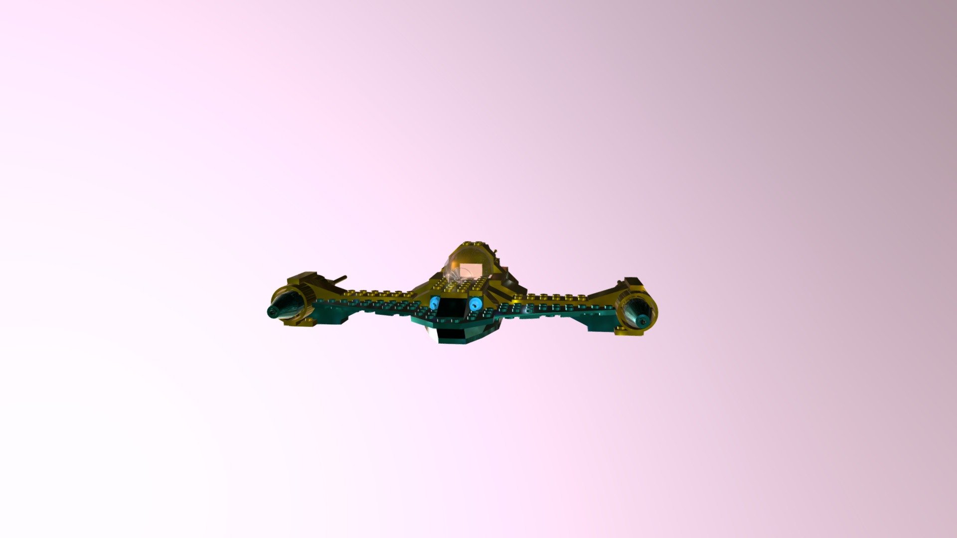 Lego Brick Naboo N1 Galaxy edition