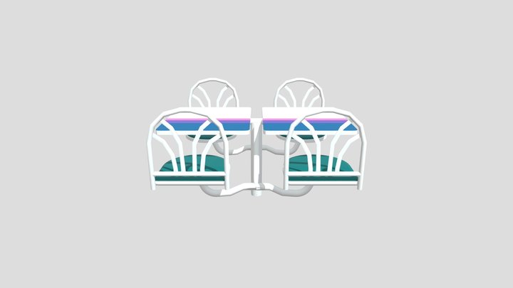 Taco bell chairs 3D Model