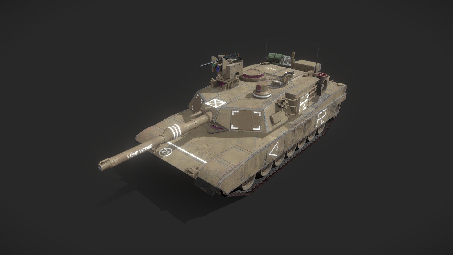 M1A2 Abrams Tank - Buy Royalty Free 3D Model By Spacelynxcanfly ...