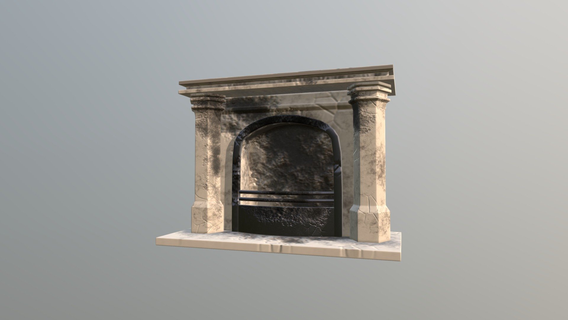 Haunted Mansion - Fireplace — Sketchfab embed 3D viewer