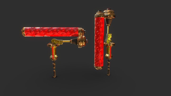 【Splatoon2】Gold Dynamo Roller 3D Model