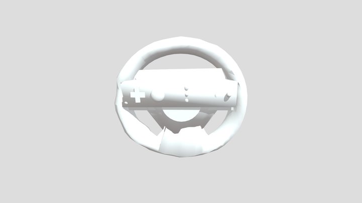 mario kart wii controller 3D Model