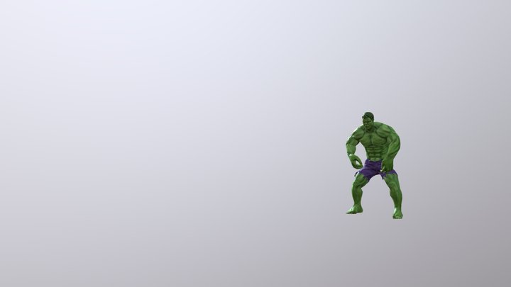 Hulk Jump Attack 3D Model