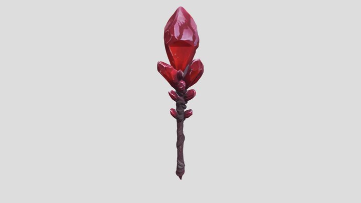 عصا الياقوت الأحمر 3D Model