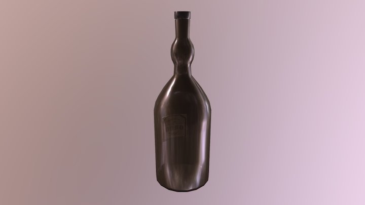 Botella Grog 3D Model